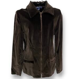 Vintage Breeches Brand Jacket Size 4 Brown Velveteen Horsewoman Riding Gear